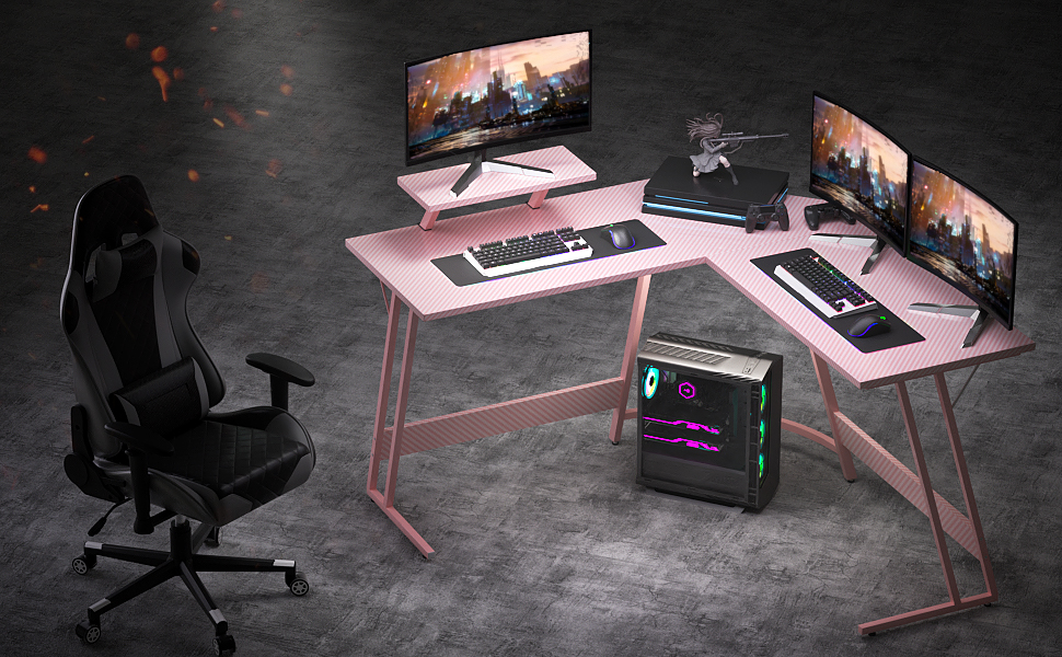 Homall L Shaped Gaming Desk 51 Inch Computer Corner Desk Pc Gaming