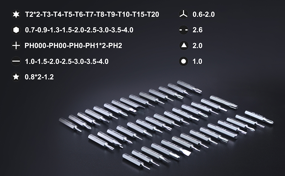 Multi-model screwdriver bits