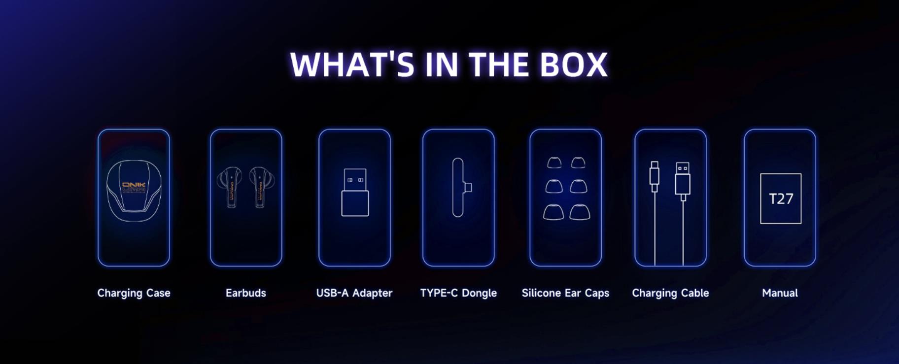 2.4G Wireless Gaming Earbuds with ENC Mic, 20ms Low-Latency