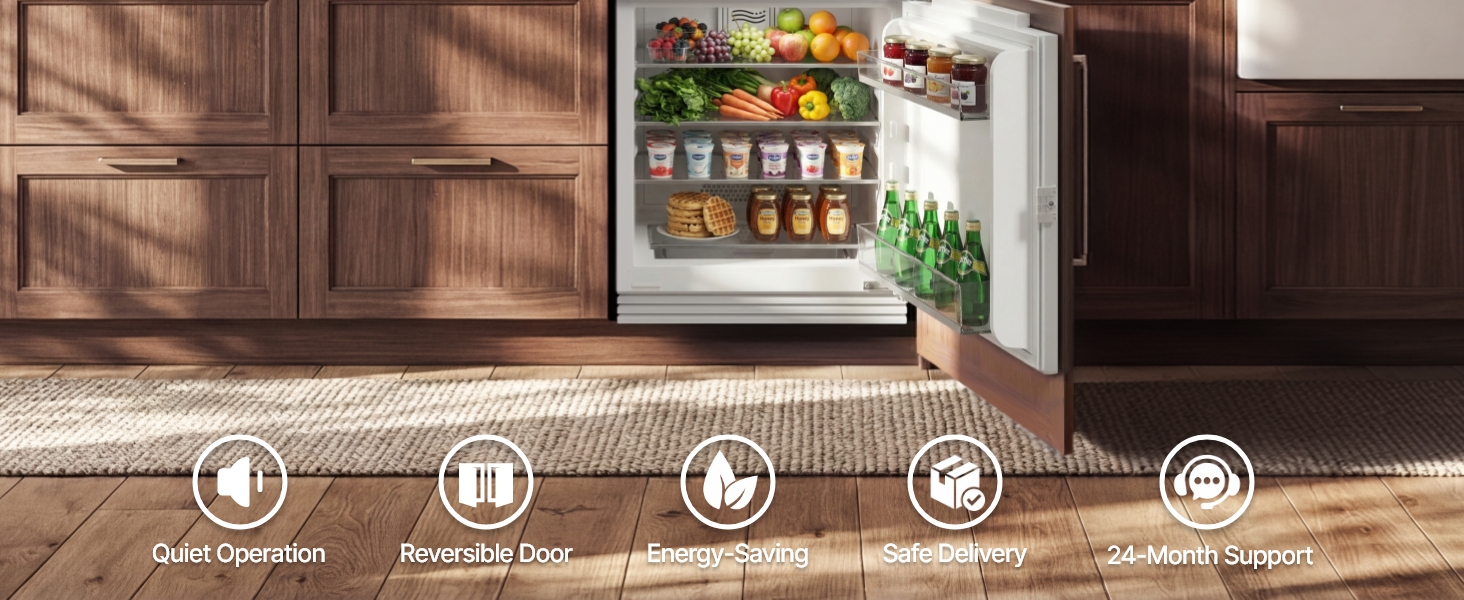 24" Panel Ready Refrigerator