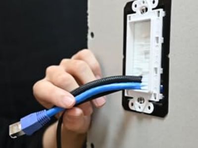 Route cables and tighten the screws.