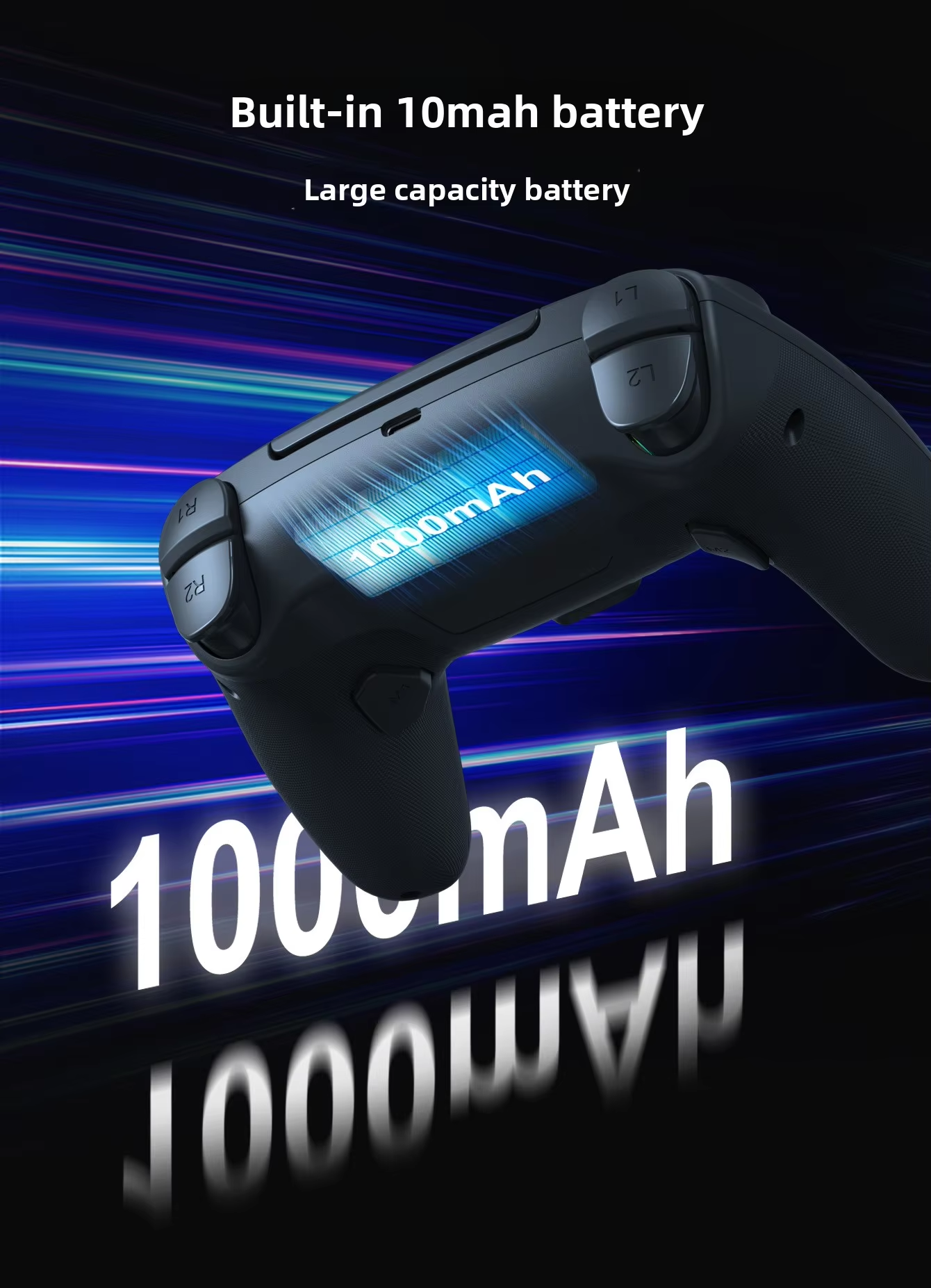 1000mAh Large Capacity Battery