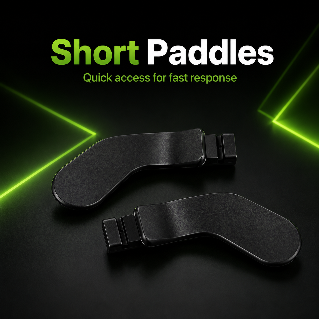 Two short replacement rear paddles for Xbox Elite Series 2 controller