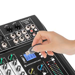 Professional 8 Channel Audio Mixer, Digital DJ Karaoke MP3 Music Sound USB  Mixing Console With 48V Phantom Power Amplifier From Drizzle, $155.78