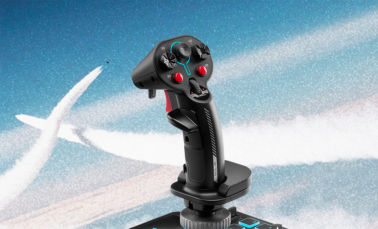 Thrustmaster Sol-R4 HOTAS - Joystick and Throttle for Flight Simulation