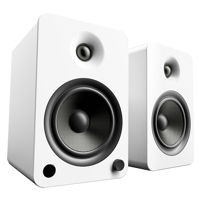 Kanto YU6 Powered Bookshelf Speakers - Matte White