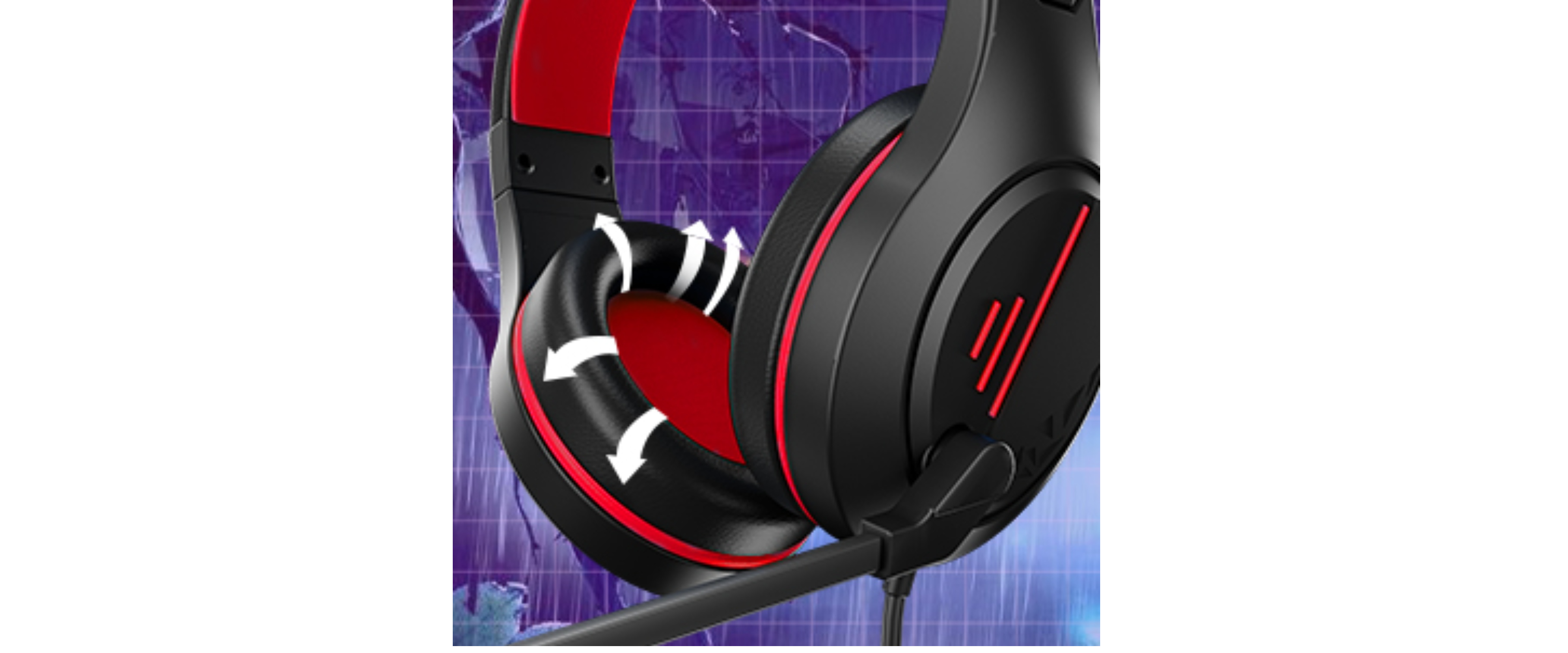 INMISS MH601X, Flexible Earcups