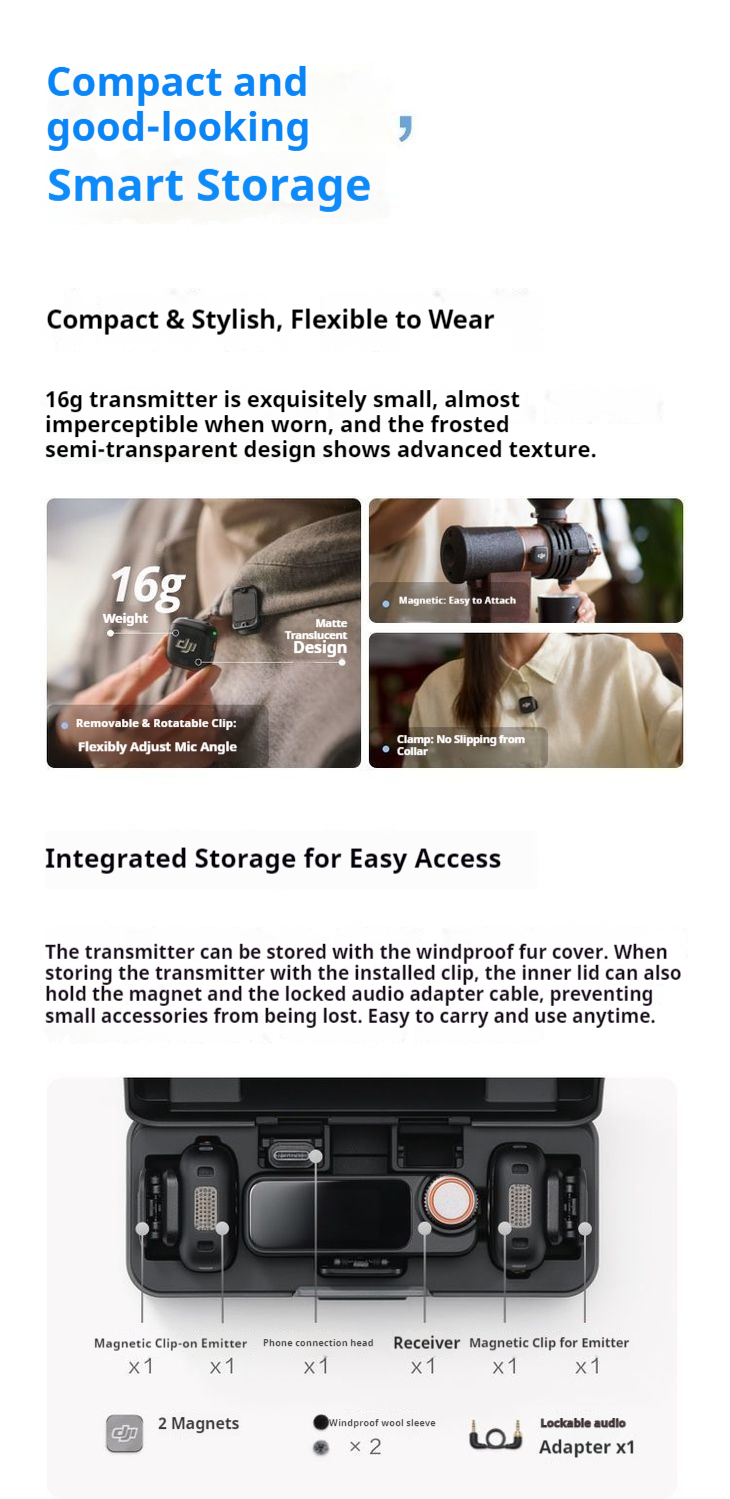DJI Mic3 & Mic Mini Detailed Introduction