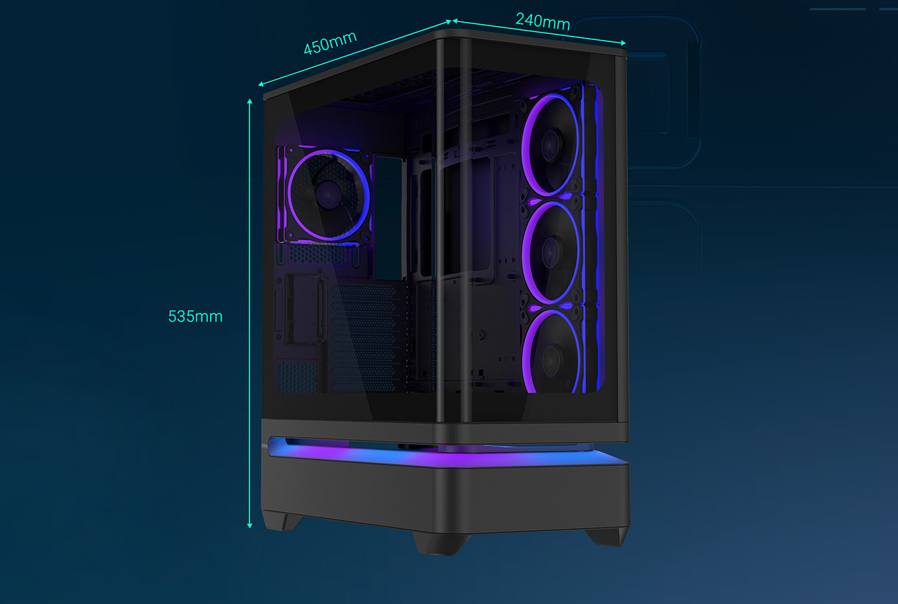 ASUS Prime AP304 ARGB ATX PC Gaming Case