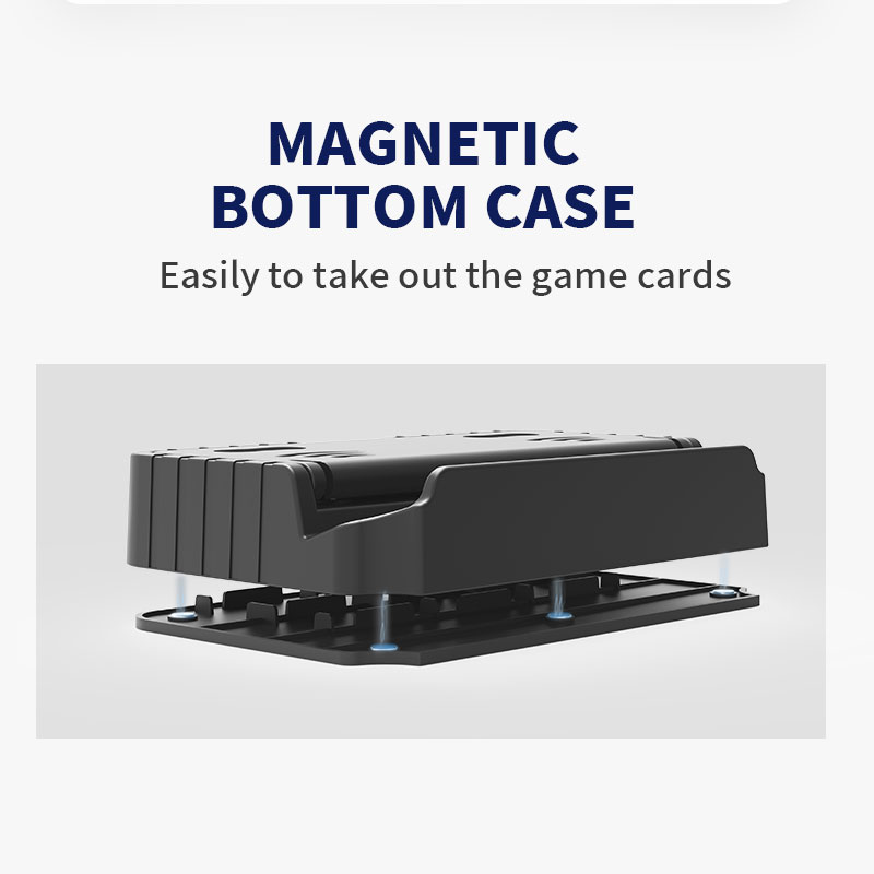 the stand is with a magnetic bottonm case
