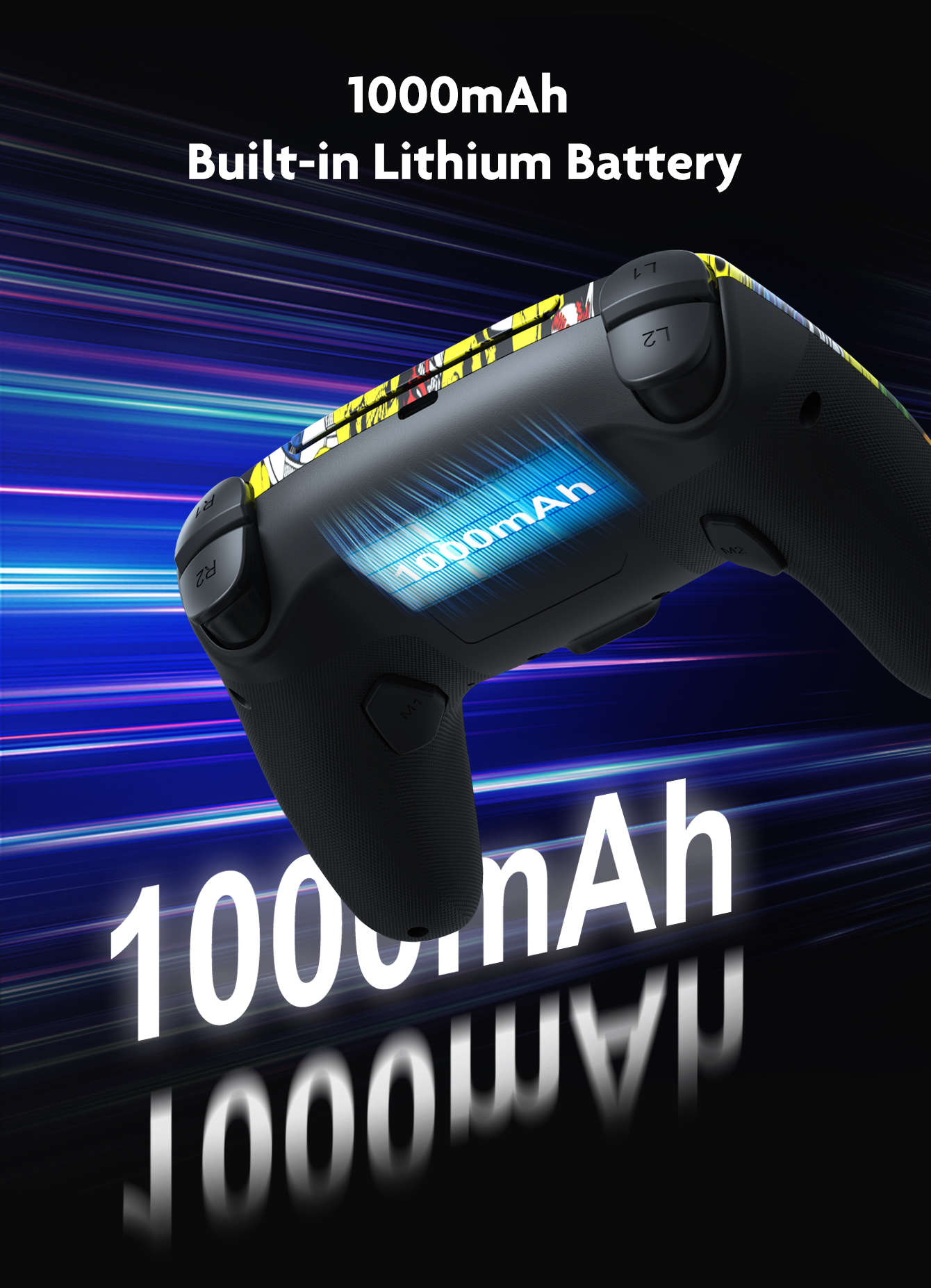 1000mAh Built-in Battery