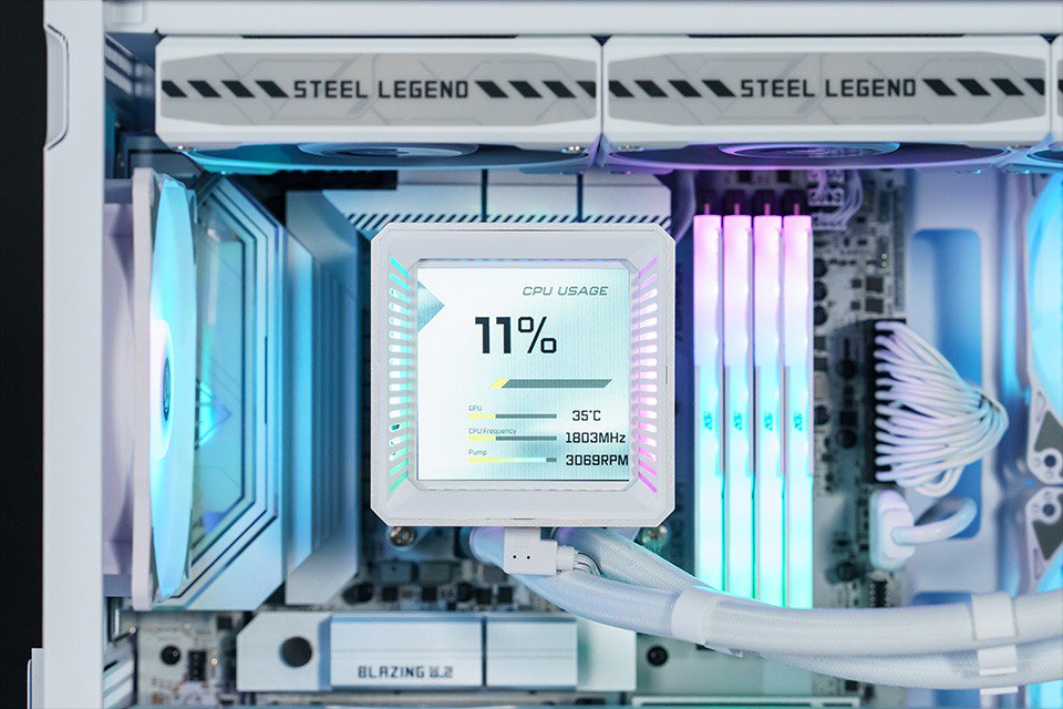 ASRock Steel Legend 360 LCD AIO Liquid Cooler