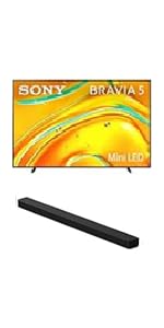 SONY K98XR50 Google TV with HT-A9000 Theater Soundbar with Amber Screen Cleaner