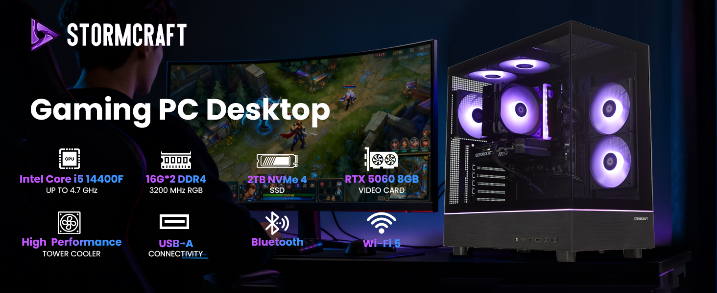 Stormcraft AL1440FCC-560N2 Altair Gaming Desktop PC 