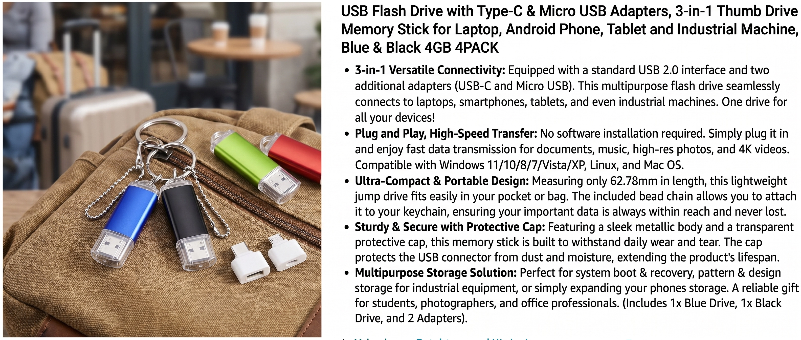 keychains usb flash drive 