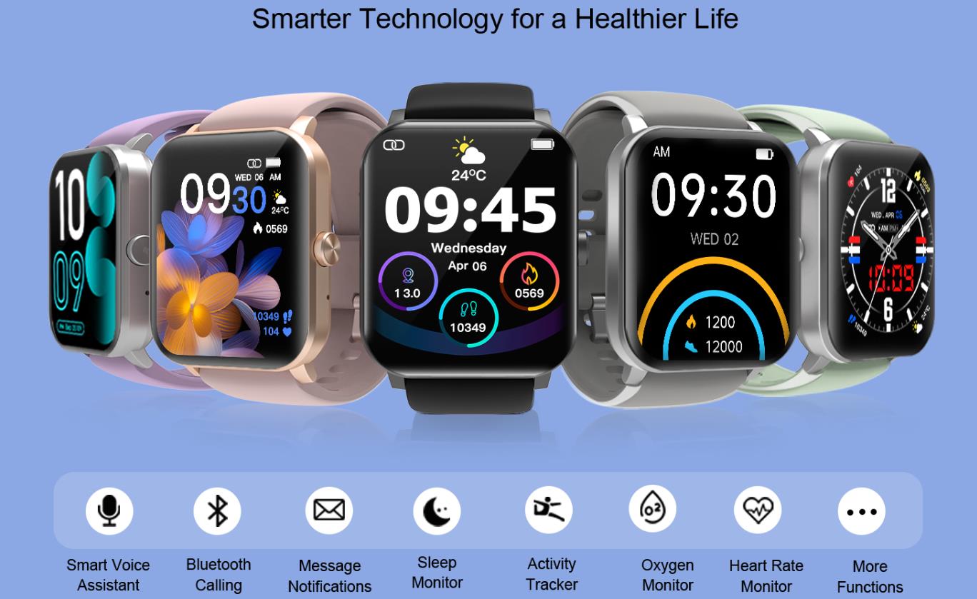 Smart Watch, 1.85"HD Smartwatches for Men, (Answer/Make Calls), Fitness Tracker with 120+ Sport Mode