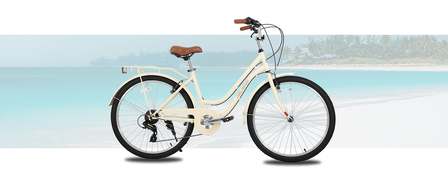cruiser bike beach cruiser comfort bike classic bicycle retro bike men women adult teen 26"