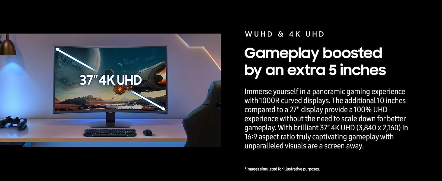 SAMSUNG Odyssey G75F LS37FG75DENXZA Gaming Computer Monitor