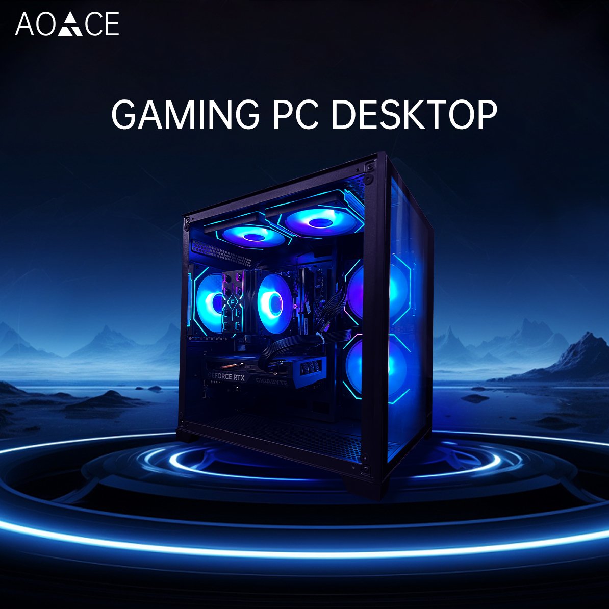 AOACE Gaming PC Desktop INTEL Core i5 13400F 2.5 GHz, NVIDIA RTX 4060 ...