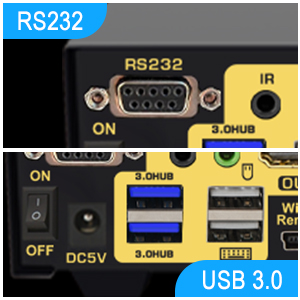 RS232 &amp; USB 3.0 port