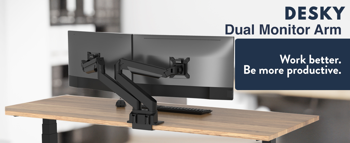Desky Dual Monitor Arm