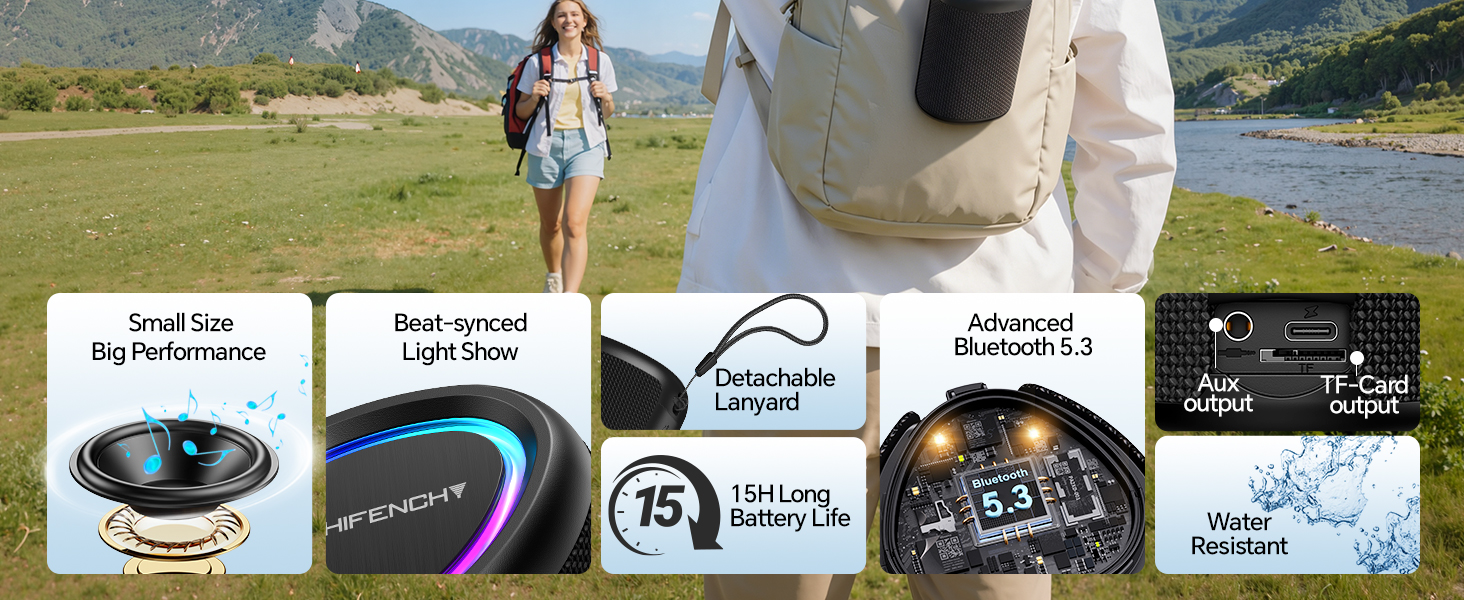 CHIFENCHY PulseSound Portable Bluetooth Speaker