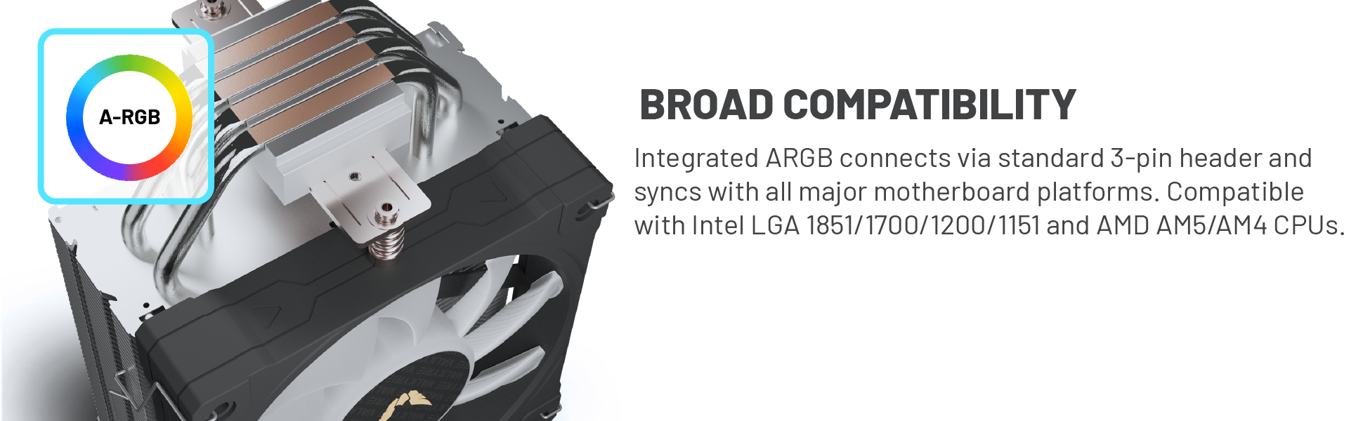 230W TDP Support for Modern CPUs: Designed for gaming and productivity builds using AM5, AM4, and In