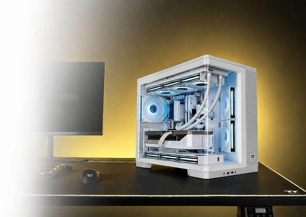Thermaltake Arcus 280 TG ARGB Micro Tower Chassis - Snow