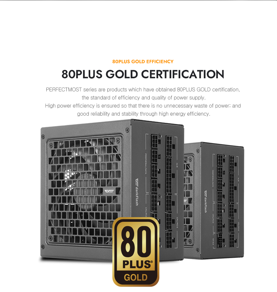darkFlash PMT750, 750W Fully Modular Power Supply, 80 PLUS Gold & Cybenetics Platinum Certified