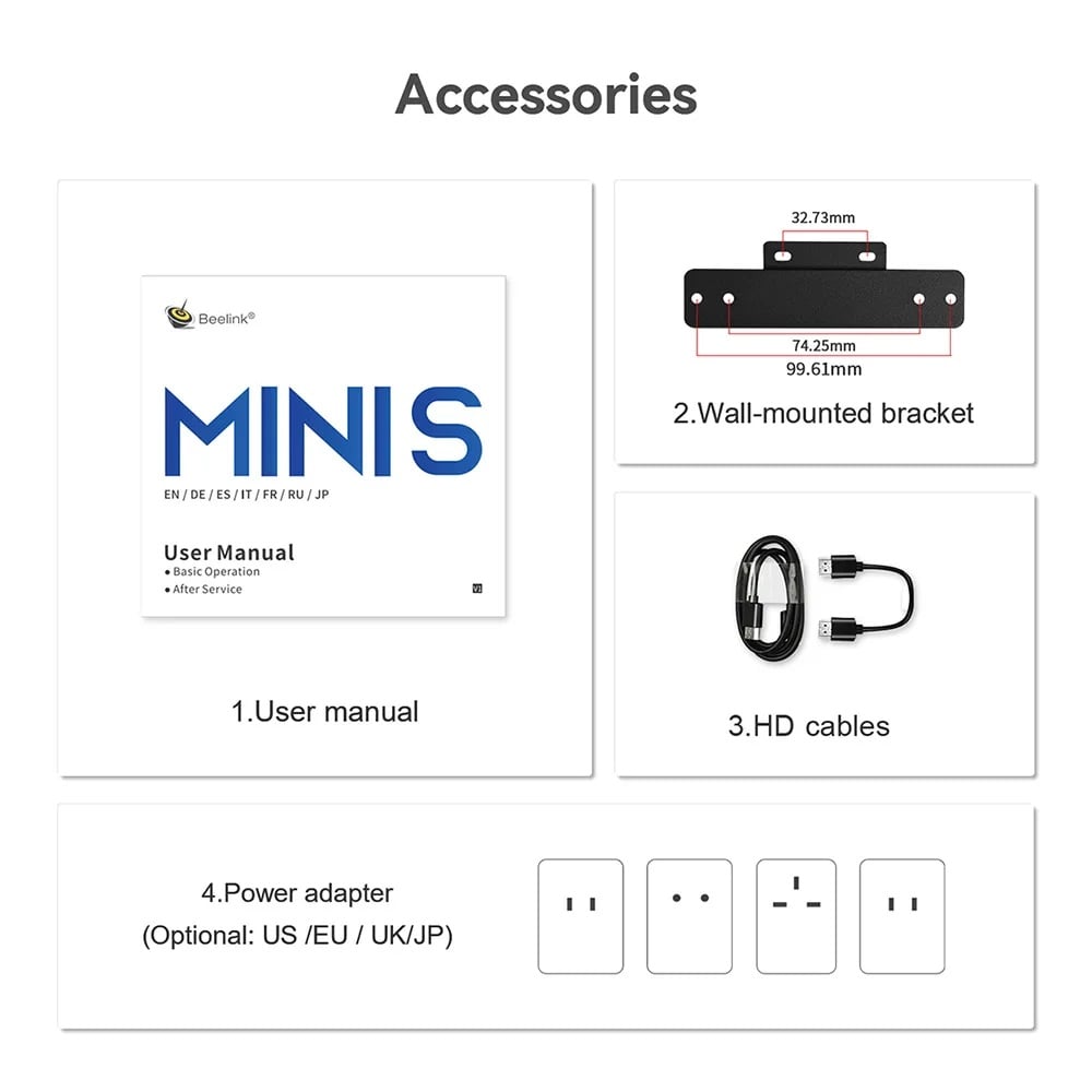 Beelink Mini S12 Pro Intel N95 (Up to 3.4GHz), 16GB DDR4 RAM 512GB