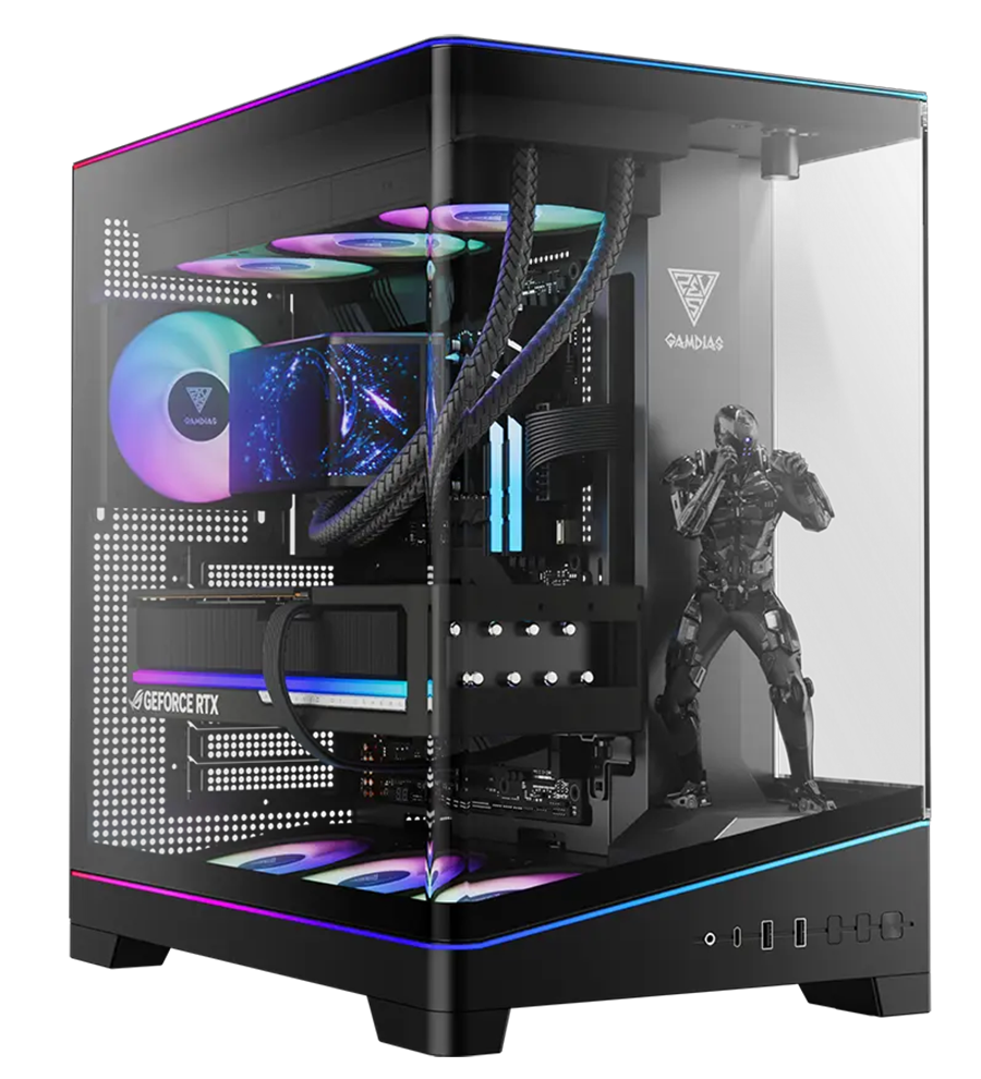 Gamdias ATLAS P6 CG ATX Mid Tower Computer Case