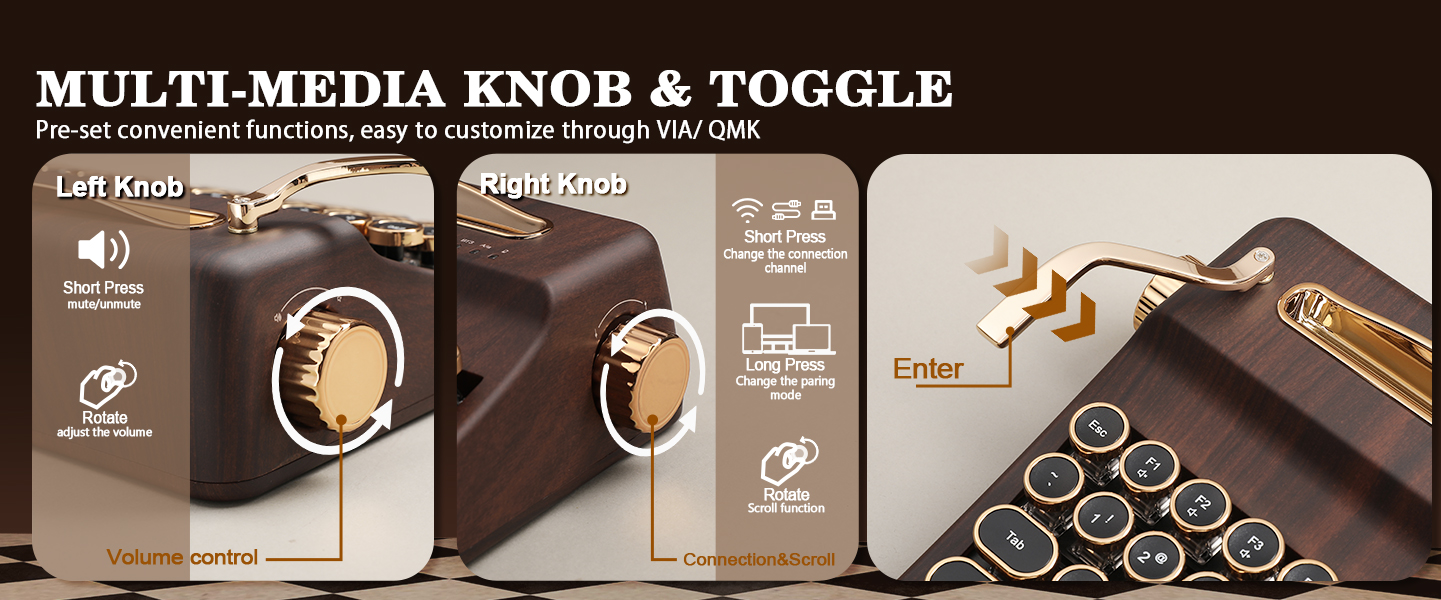 Multi-Media Knob & Toggle