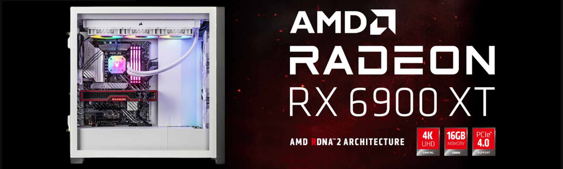 Radeon RX 6900 XT, 16GB GDDR6, DirectX 12 Ultimate, AMD FreeSync, Radeon Anti-lag