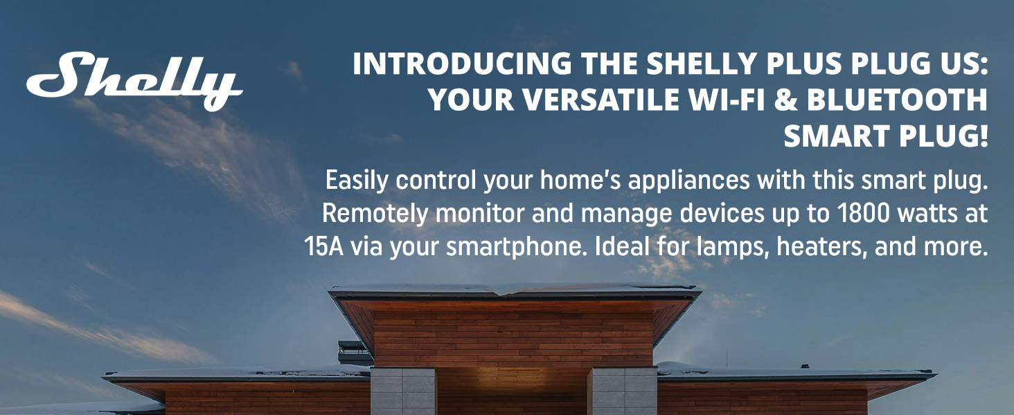Shelly Plus Plug - Wi-Fi & Bluetooth Smart Plug