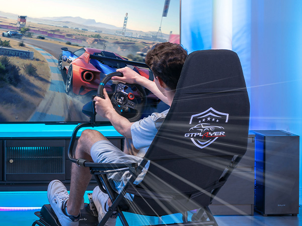 Sim Racing Cockpit for High Performance Adjustable & Foldable Sim Racing Flexible & Compact Supports