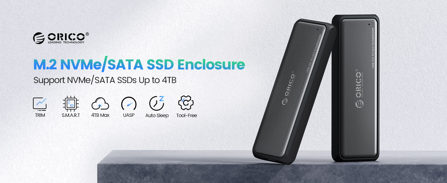 ORICO M.2 NVMe SATA SSD Enclosure Adapter