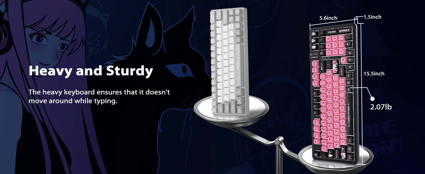AUSDOM 98Pro Wireless Mechanical Keyboard