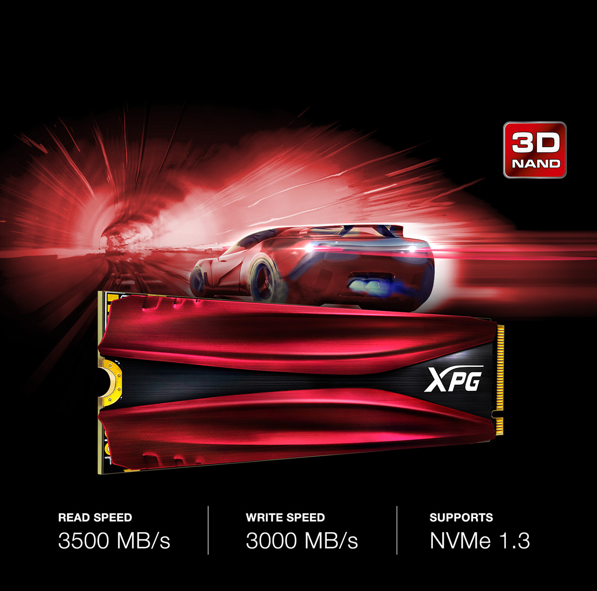 XPG GAMMIX Gaming SSD S11 Pro Series: 512GB Internal PCIe Gen3x4 M 