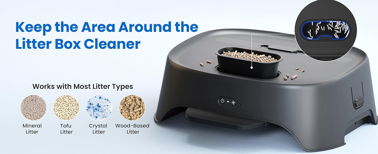 Neakasa AirStep Odor-Eliminating Cat Litter Box Step