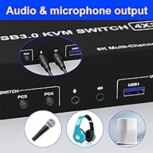 Audio and microphone output