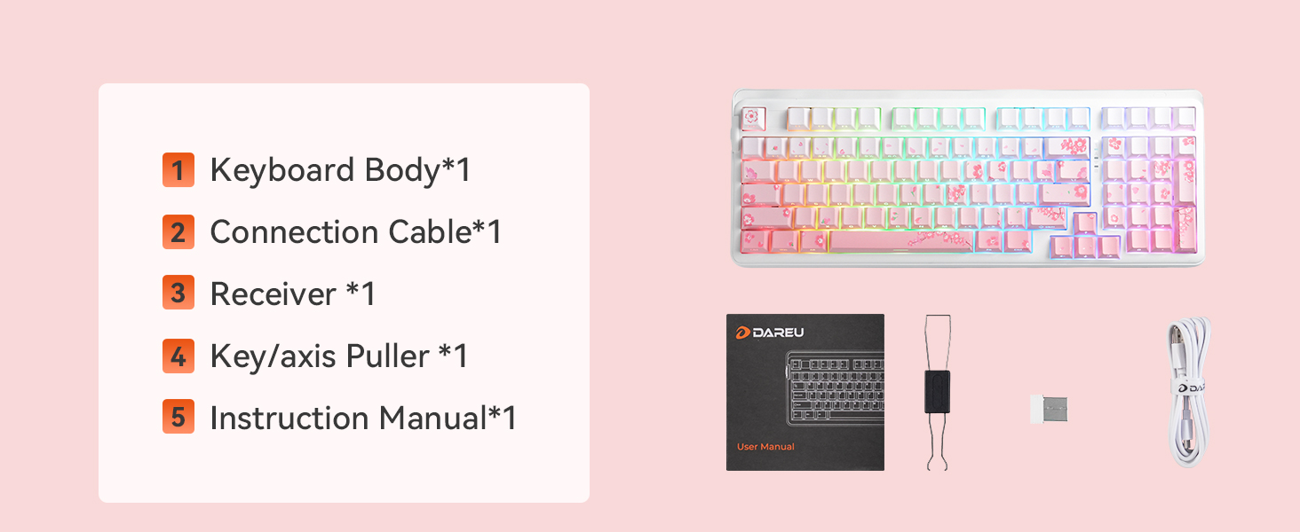 DAREU EK98 Pro Tri-mode Mechanical Gaming Keyboard