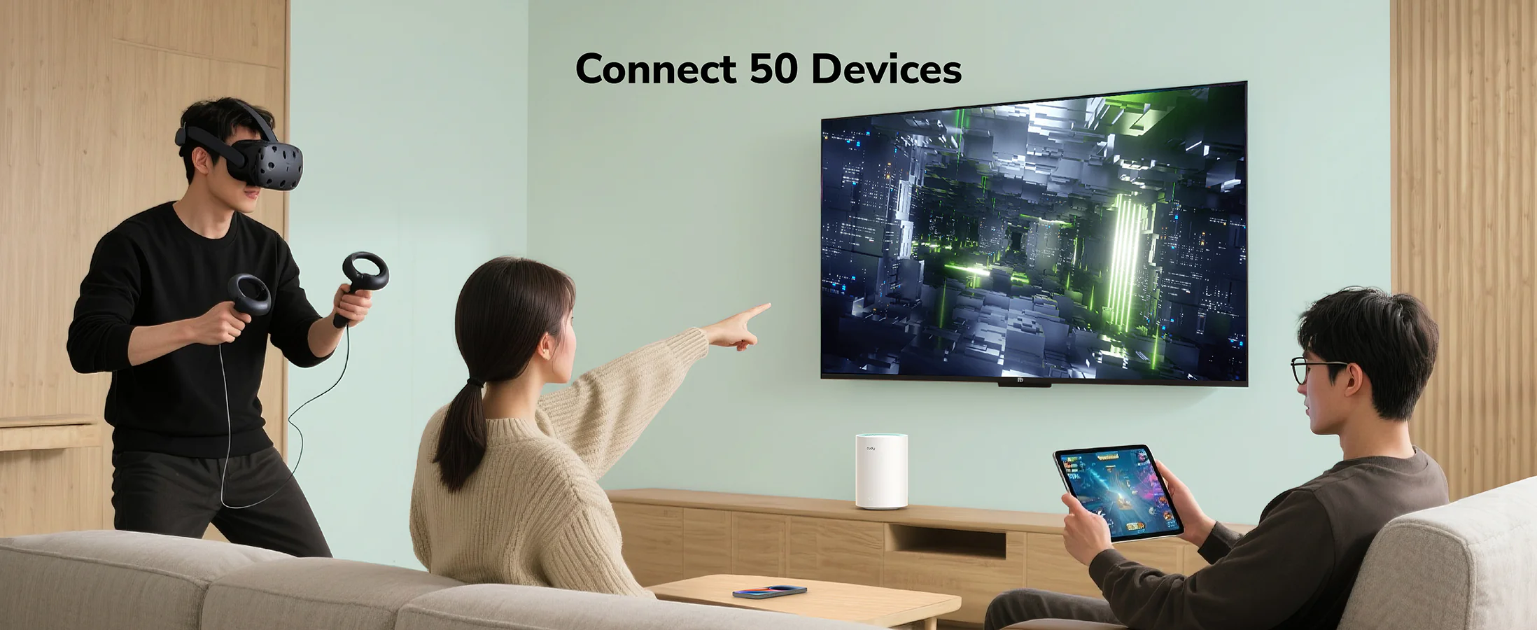 Cudy M1300 AC1200 Wireless Dual-Band Wi-Fi 5 Gigabit Mesh Router