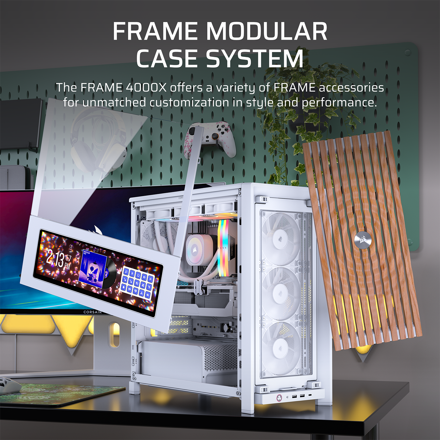CORSAIR 4000X RS Mid-Tower PC Case - White
