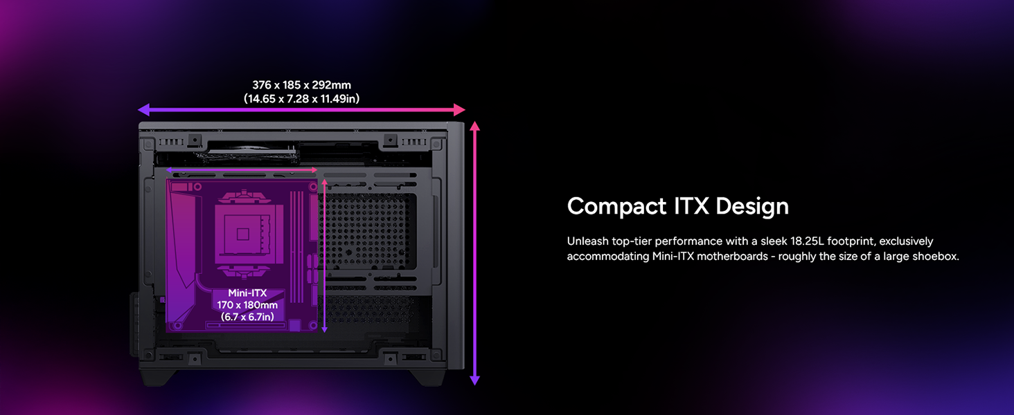 Cooler Master NR200 SFF Small Form Factor Mini-ITX Case 