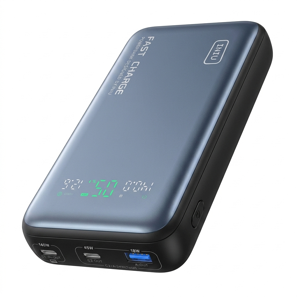 INIU 140W PD 3.1 Portable Charger | 25,000mAh High-Speed Power Bank