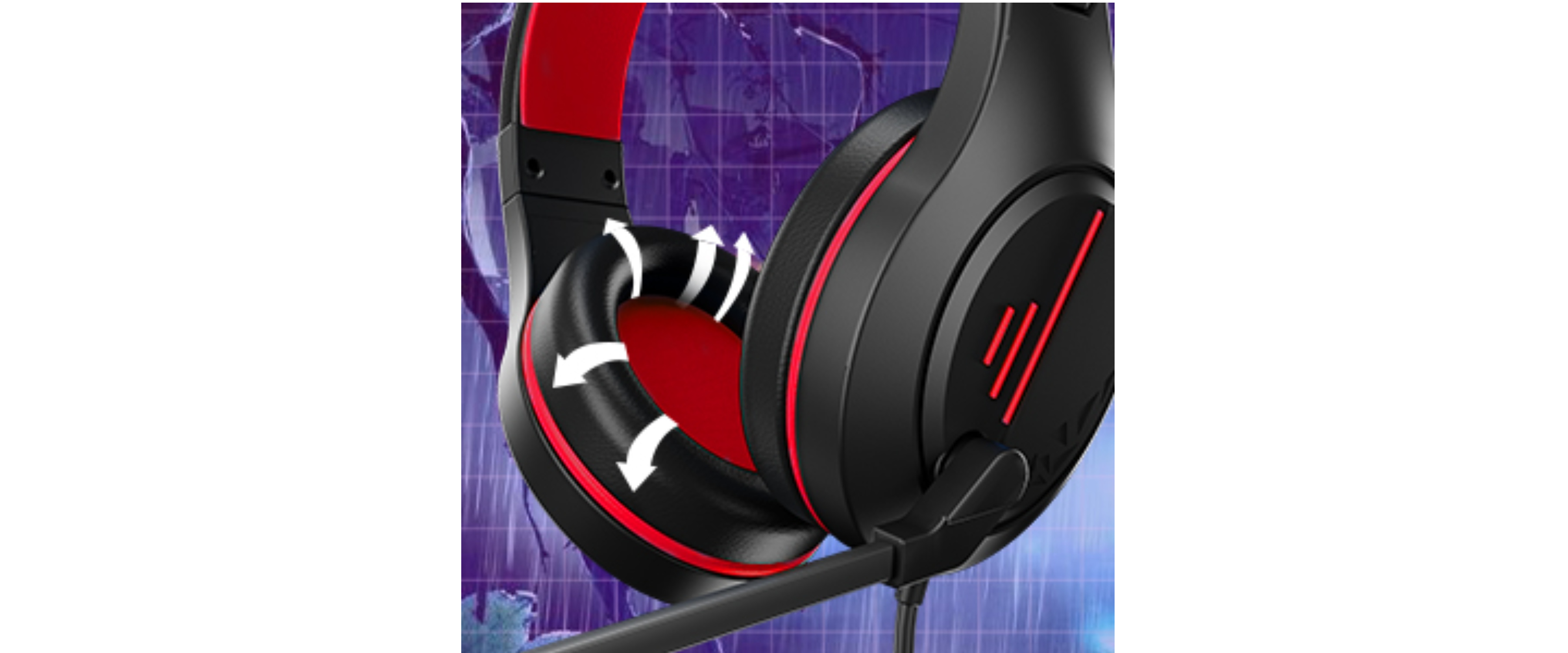 INMISS MH601X, Flexible Earcups