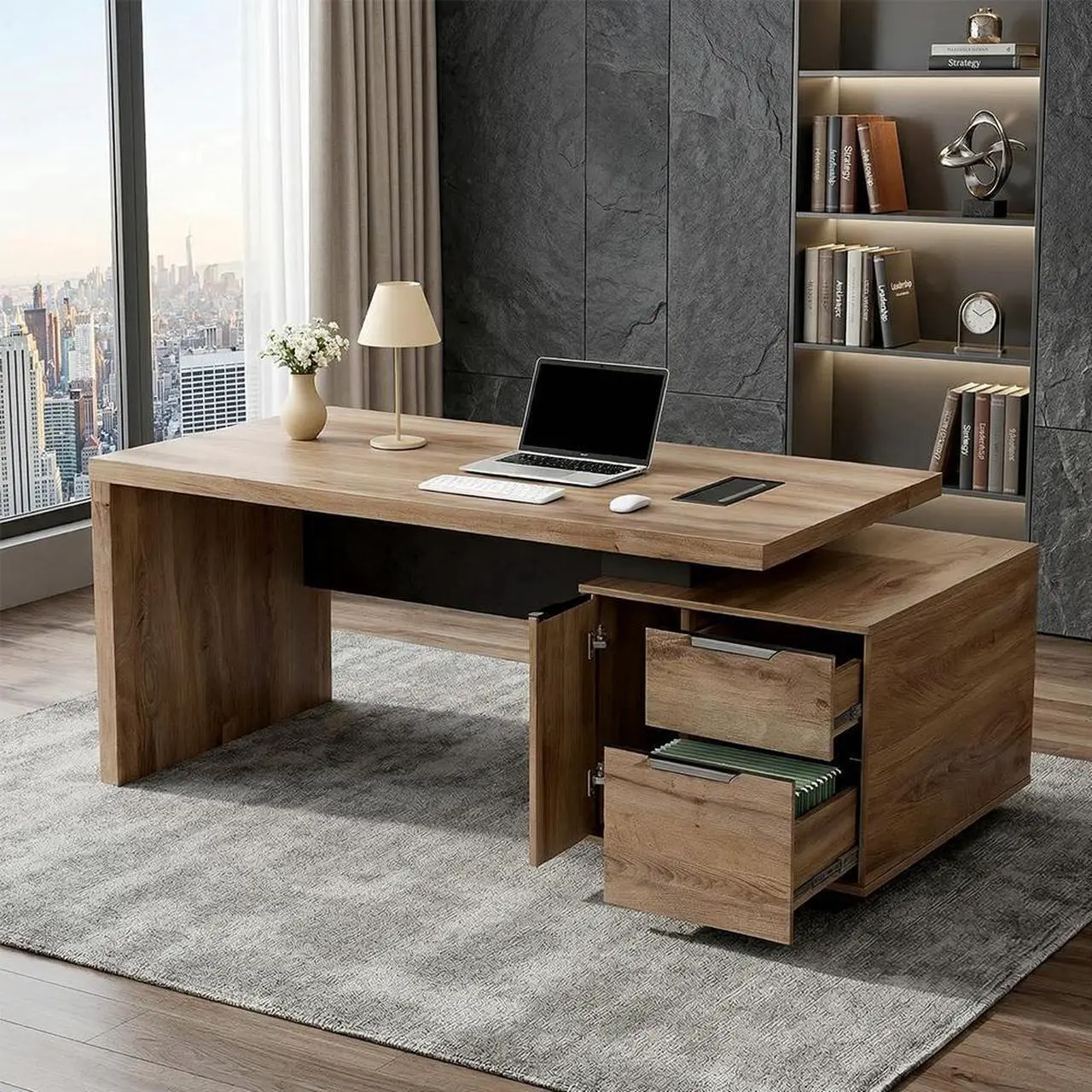 Large L Shaped Office Desk