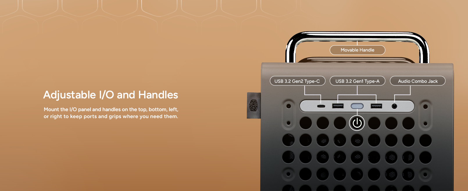 Cooler Master QUBE 540 Moonstone ATX Mid-Tower PC Case 