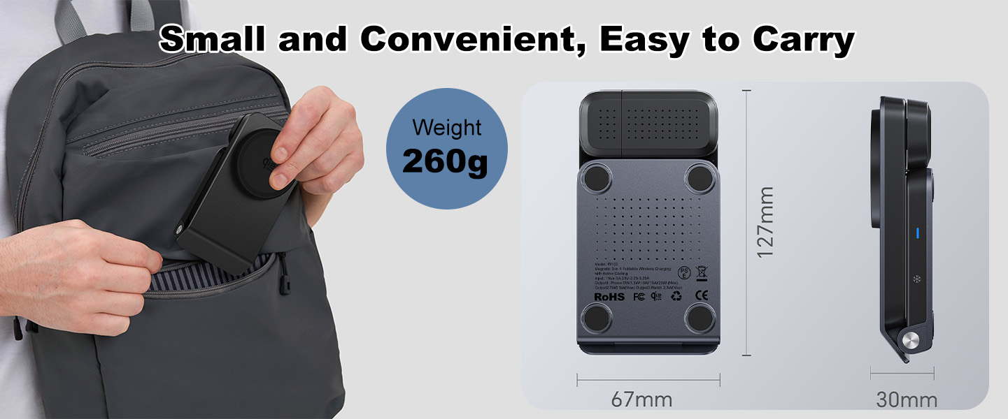 25W Fast Wireless Charging Station