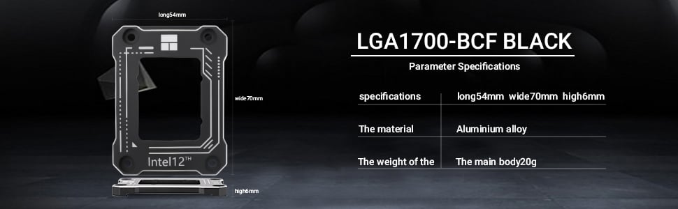 Thermalright LGA1700-BCF Black 12/13 Generation Intel Anti-Bending  Fastener, Bending Type Pressure Plate, CPU Fixed Fastener, Full-Fitting  Fixed